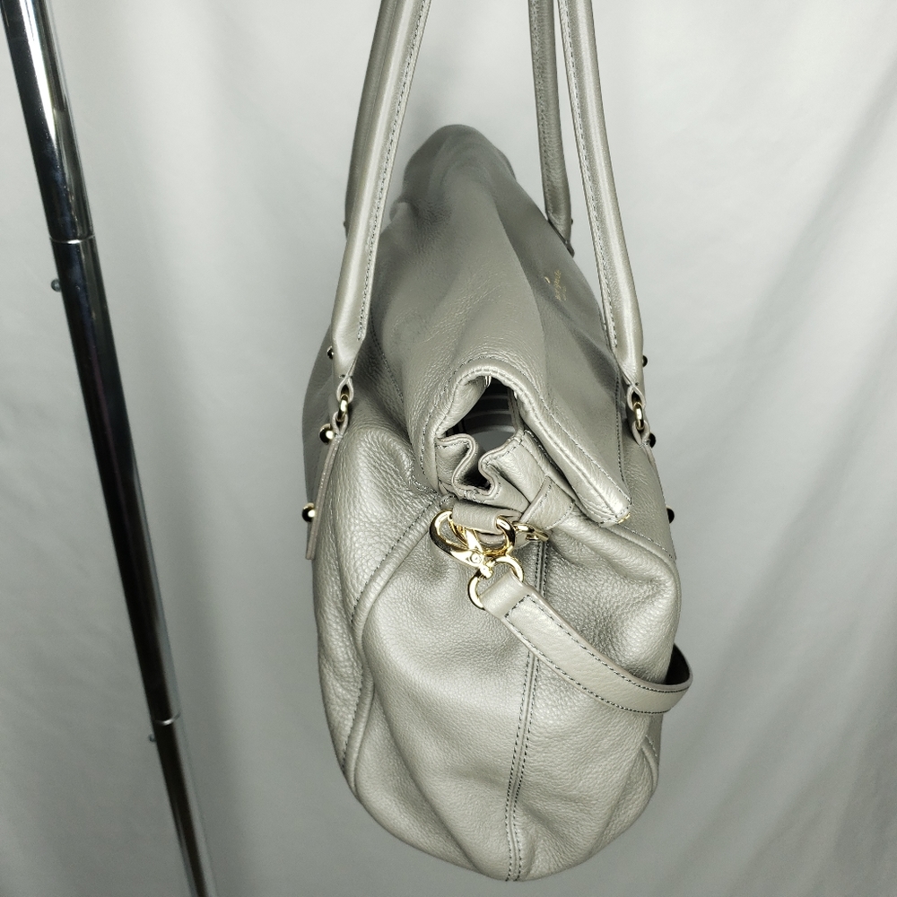 Kate Spade - Cobble Hill Leslie Leather Tote in French Grey - Picture 5 of 14